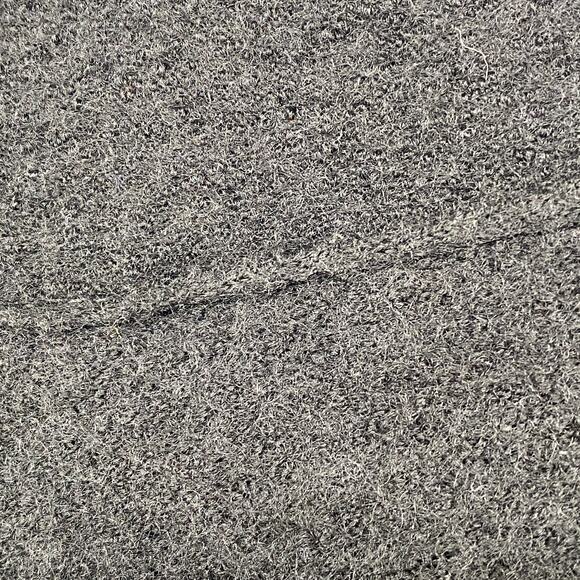 EILEEN FISHER Jacket XS Boiled Merino Wool Mid Length Coat Asymmetric Zip Black - Picture 7 of 12